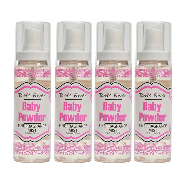 Spray corporal Infinix Baby Fresh Powder, fragancia fina, 60 ml, 4 unidades