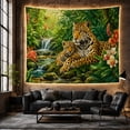 thumbnail image 6 of Cartoon Tiger Cub Jungle Tapestry Wall Hanging, 6 of 7