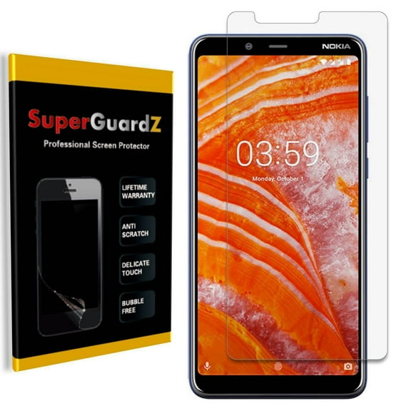 [8-Pack] For Nokia 3.1 Plus SuperGuardZ Screen Protector, Ultra Clear, Anti-Scratch, Anti-Bubble