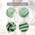 thumbnail image 6 of Outfmvch Women Linen Sets 2 Piece Outfits 3/4 Sleeve Tops Cotton Linen Tunic Tops Boho Summer Graphic Tees V Neck Button Tunic Tshirt Loose Vintage Shirts Short Sleeve Gauze Tops Green L, 6 of 9