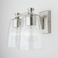 thumbnail image 2 of Capital Lighting 140921-506 Myles 2 Light 15" Wide Bathroom Vanity Light - Nickel, 2 of 4