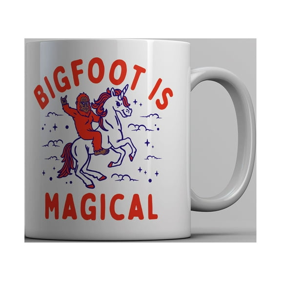 Bigfoot Is Magical Mug Funny Sasquatch Fantasy Joke Cup
