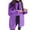 Purple, variant on Lovskoo Women's 2023 Winter Coats Fleece Open Front Jacket Faux Fur Long Sleeve Pockets Thick Warm Outerwear Fall Clothes Purple