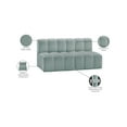 thumbnail image 2 of Meridian Furniture Arc Mint Green Vegan Leather Modular Sectional, 2 of 12
