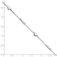 thumbnail image 3 of FJC Finejewelers 925 Sterling Silver Bracelets with Station Fancy Bead and Heart 8 Inches x 5.4 mm, 3 of 5