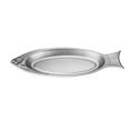 thumbnail image 2 of Plato de acero inoxidable, plato de cocina de metal, plato ovalado para servir, plato redondo para ensalada. 35cm, 2 of 9