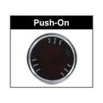 thumbnail image 2 of 33mm X 4 3/8" Chrome Plastic V-Spike Nut Cover - Push-On, 2 of 3