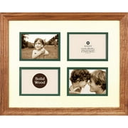 Angle View: Burnes 4-Opening Collage Frame, Oak