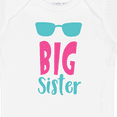 thumbnail image 4 of Inktastic Big Sister, Older Sister, Sunglasses - Blue Pink Girls Baby Bodysuit, 4 of 5