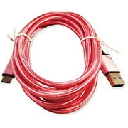 Rhino MFi Certified Lightning Charge-Sync Cable with Aluminum Alloy Tip for iPhone/iPad/iPod - PANTONE PINK 6.6ft