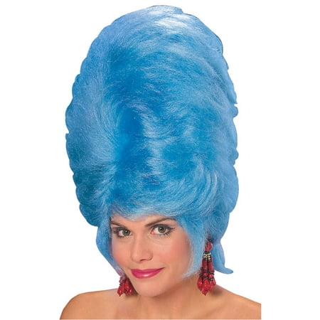 Blue Beehive Wig Adult Halloween Accessory