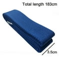 thumbnail image 2 of Yoga Strap Durable And Comfy Delicate Texture - Best For Daily Stretching, Physical Therapy, Fitness - Blue, 2 of 5