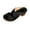 Black, variant on Sandals for Women 2025 Summer Casual Daily Shoes Women Beach Fashion Chunky Heels Open Toe Slip-On High Heels Slippers Black 9