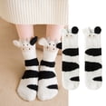 thumbnail image 4 of Guardurnaity 1 par de calcetines pantuflas para mujer, bonitos, cómodos, suaves, acogedores, lavables, para invierno, para dormir, calcetín Medias, 4 of 6
