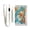 Clownfish and Coral, variant on Nylon Trifold Card Wallet with ID Window Zipper Pocket for Men Women Teen Hello Monkey Face
