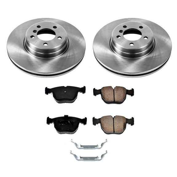 Ultimate Brakes Front Ceramic Brake Pad and Rotor Kit with Hardware WM80567