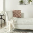 thumbnail image 3 of Mina Victory Life Styles 18x18" Cotton Woven Diamonds Throw Pillow in Blush Pink, 3 of 5