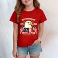 thumbnail image 2 of mgoYE 250 Years 1776-2026 250th Birthday Eagle T-Shirt for Celebrate 250th Anniversary of America Patriotic Tee 250 Short-Sleeved Top for Girls Boys 250th Anniversary USA Shirts Gifts(Red,7-8 Years), 2 of 4
