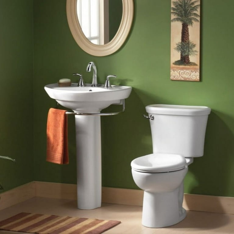 American Standard Ravenna 6 in. Pedestal Sink Basin in White American Standard Ravenna 6 in. Pedestal Sink Basin in White