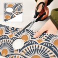 thumbnail image 6 of Yayeee Faucet Mat for Kitchen Sink 14.7" Diatomite Long Splash Guard Pad, Orange Art Pattern, 6 of 7