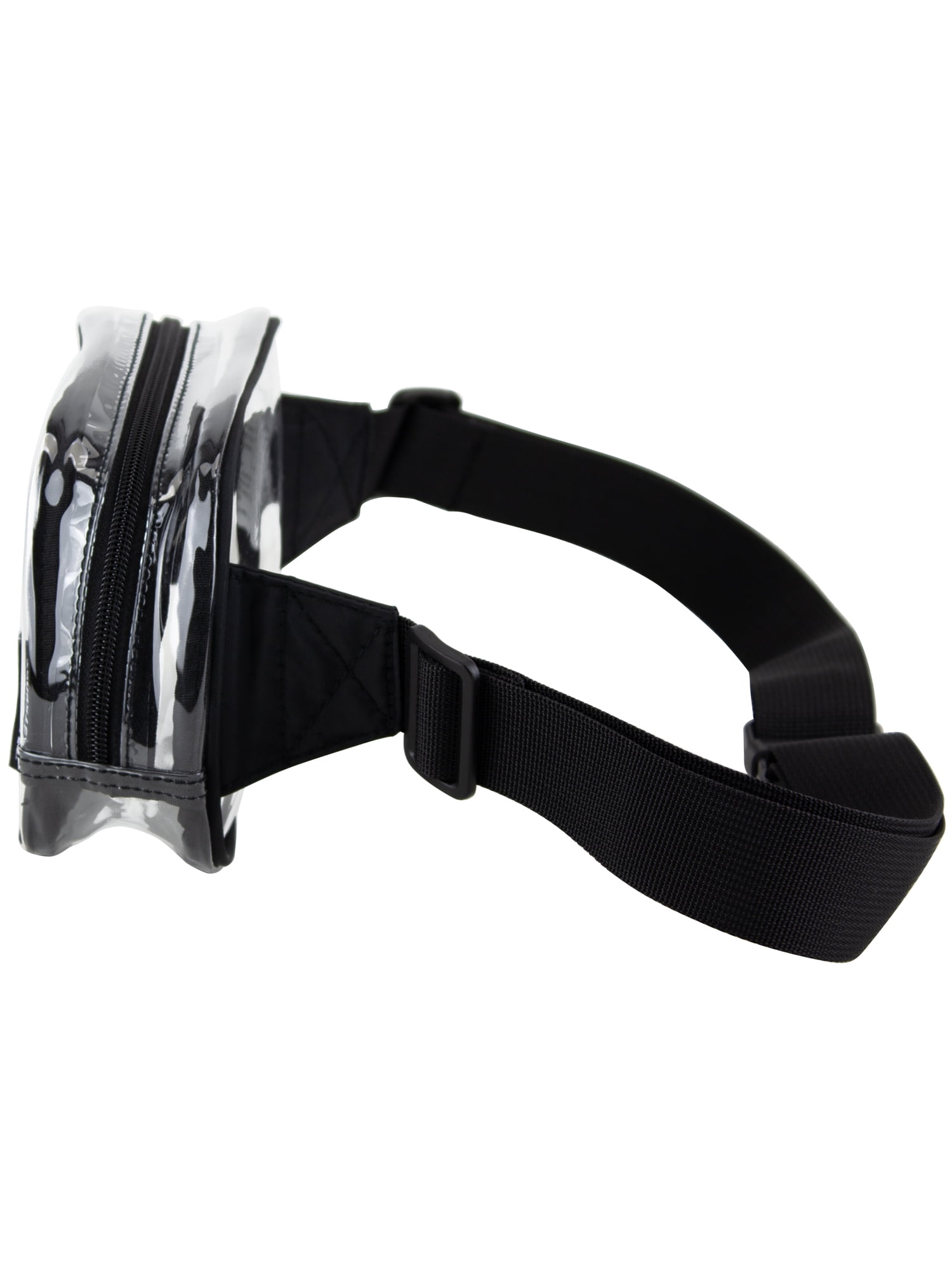Eastsport Unisex Clear Stadium Approved Crossbody Media Bag, Black Trim