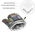 thumbnail image 4 of TEQUAN Oven Mitts and Pot Holders Set of 4, Colored Stone Tiles Abstract Pattern Heat Resistant Kitchen Glove for Baking Cooking Grilling, 4 of 7
