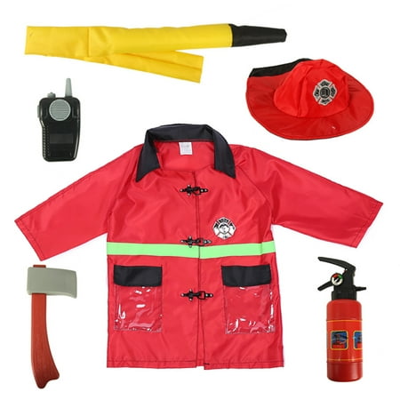 TopTie Child Firefighter Costumes, Fire Chief Role Play Costume