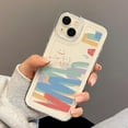 thumbnail image 4 of for iPhone Case,Cute Colorful Graffiti Clear Camera Lens Protection Shockproof Cover Phone Case (iPhone 15 Plus,Black), 4 of 5