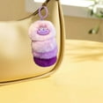 thumbnail image 6 of Tuvgenk Adorable Plush Worm Keychain, Colorful Furry Balls Bag Charm for Women, 6 of 6