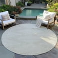 thumbnail image 6 of Addison Rugs Chantille Indoor/Outdoor Transitional Geometric Beige Washable Round Rug, 8' x 8', 6 of 6