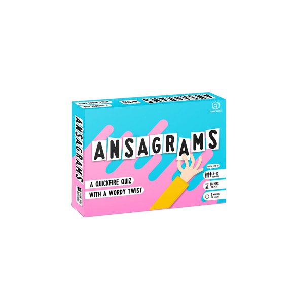 Ansagrams - Travel Edition - Jeu de Mots - Jeu Amusant Pour Soirée Jeux de Société - Jeu Lettres et Mots Pour Adolescents et Adultes - 12+ - 3-10 Joueurs - 30 to 45 Minutes - Par Format Games
