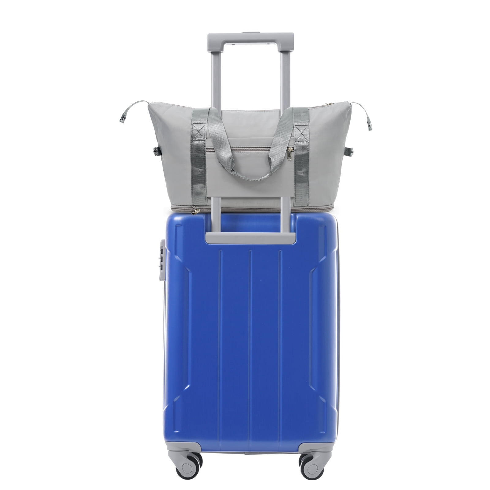 Luggage Sets 3 Piece Lightweight Hardside Rugged Travel Suitcase with Wheels, 22” x 14” x 9” Airline Approved, TSA Lock, Dazzling Blue