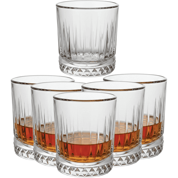 EcoQuality 7oz Old Fashioned Whiskey Glasses - Rocks Glass For Whiskey, Bourbon, Scotch, and Cocktails – For Bars, Restaurants, Hotels, Parties, and Home Use (1)