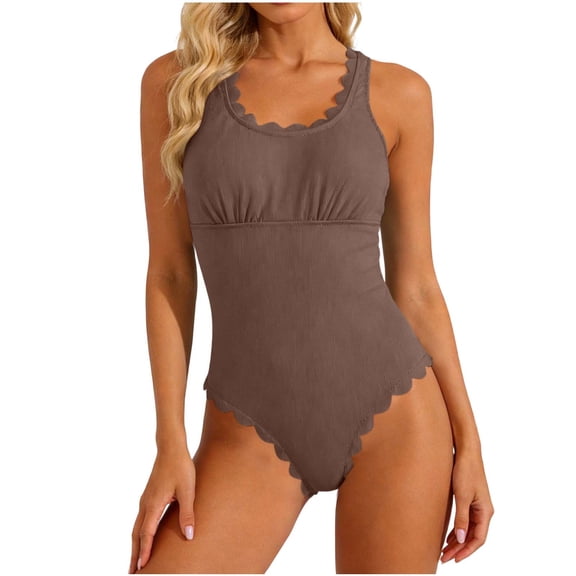 Womens Swimsuits Adjustable Spaghetti Straps Ruched Swimwear Retro Square Neck Modest Bathing Suits