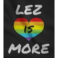 thumbnail image 2 of Tstars Women's LGBT Pride Racerback Tank Top - Lez is More Print - Lesbian Rights & Gay Support Apparel - Ideal for Pride Parades - Available in Various Sizes, 2 of 5
