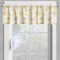 thumbnail image 4 of Ambesonne Yellow Valance & Curtain, Valentines Floral Design, 55"x36", Earth Yellow Beige, 4 of 6