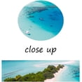 thumbnail image 4 of Sandy Beach Canvas Wall Artwork Blue Sky and White Clouds Seascape Print Painting for Bedroom Modern Scenery Wall Decoration for Bathroom Kids Room Classroom Office Ready to Hang [12''''Hx 18''''W], 4 of 6