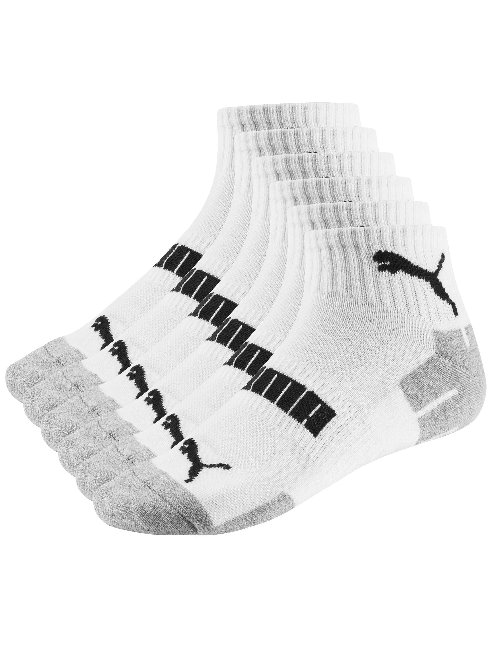 PUMA Men's Quarter Crew Socks, 6 Pack