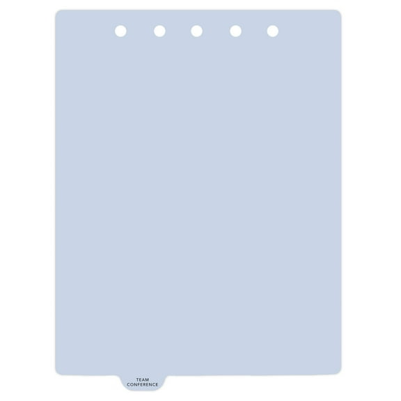 Carstens - Heavy Duty Team Conference Plastic Ring Binder Dividers, Bottom Tab, 1/9 Cut, Tab 3 Position, US Letter, Pack of 10, (2617-95) - Ideal Medical Chart Dividers for 3 Ring Binders