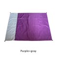 thumbnail image 4 of Eigraketly Colchoneta de Picnic, manta de playa, resistente al agua, a prueba de arena, para acampar al aire libre, tienda de campaña, colchón carpas morado y gris, 4 of 6