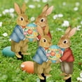 thumbnail image 6 of SUOKOM Easter Bunny Garden Stakes Easter Egg Dwarf Yard Signs for Easter Decorations Outdoor Spring Home Decor, 1PCS, 6 of 6