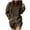 Coffee, variant on GigrtiJin Womens Fall Hooded Sweatshirt Dress Trendy Casual Long Sleeve Solid Color Pullover Short Dress