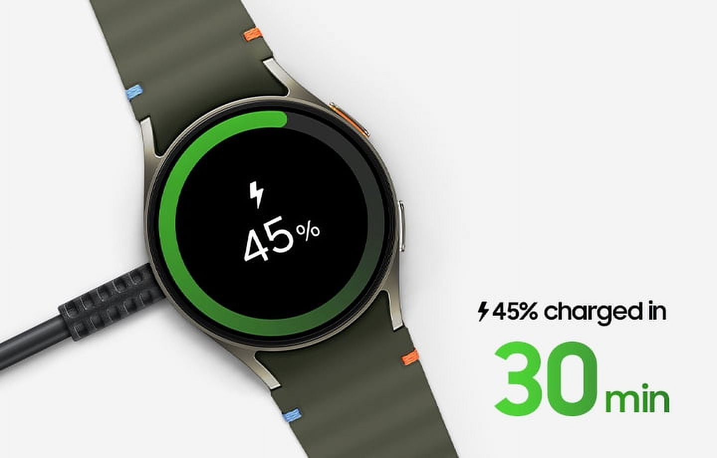 Samsung Galaxy Fast Charging Watch Charger Galaxy Watch 7, Galaxy Watch Ultra, Galaxy Watch5 Series or later Single Charger with Watch Cable, 1 Pack
