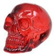 thumbnail image 3 of Ebros Figurine Miniature Rouge Translucide "Witching Hour Gazing Skull" 2.5 Pouces de Long, 3 of 4