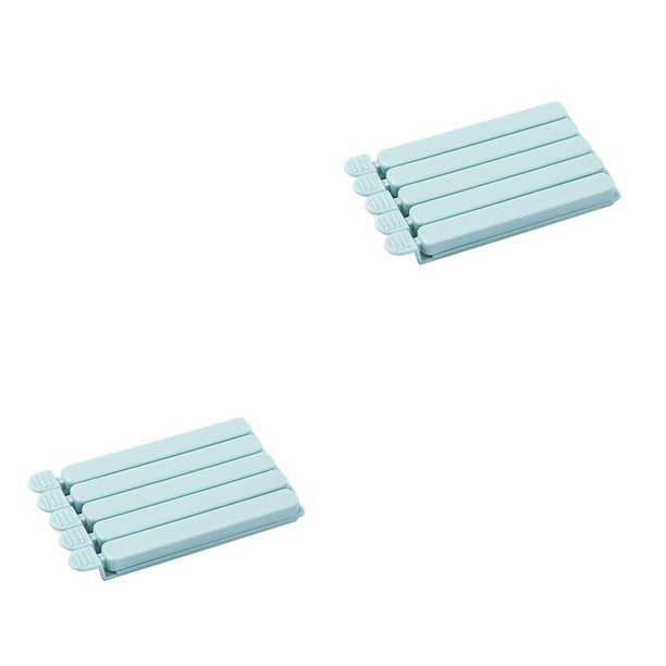 Advancent 5Pcs Almacenaje de Cocina Comida Snack Sello Sellado Bolsa Plástico Clip azul L 2piezas Advancent CBP084502