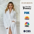 thumbnail image 2 of Lotus Linen Plush Robe for Women - Long Soft Fleece Bathrobe, White S/M, 2 of 9
