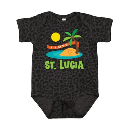 

Inktastic I Love St Lucia Boys or Girls Baby Bodysuit
