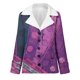 thumbnail image 4 of Puntoco Mujer Tallas Grandes Invierno Cálido Compuesto Felpa Botón Solapas Chaqueta Outwear Abrigo Puntoco Puntoco-5971, 4 of 5