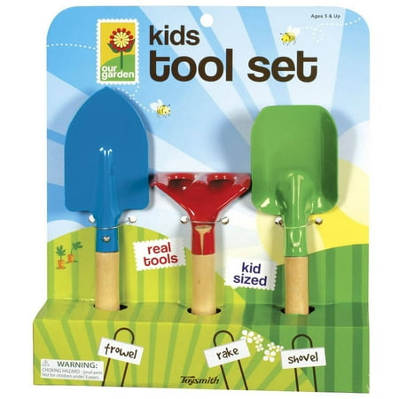 Toysmith Kid's 3-Piece Garden Hand Tool Set