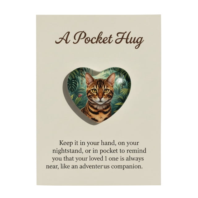 Tarjeta De Bolsillo Tarjeta de regalo de bolsillo con diseño de gato adorable, ideal para regalos de cumpleaños y regalos navideños (1 unidad). Rkxzt